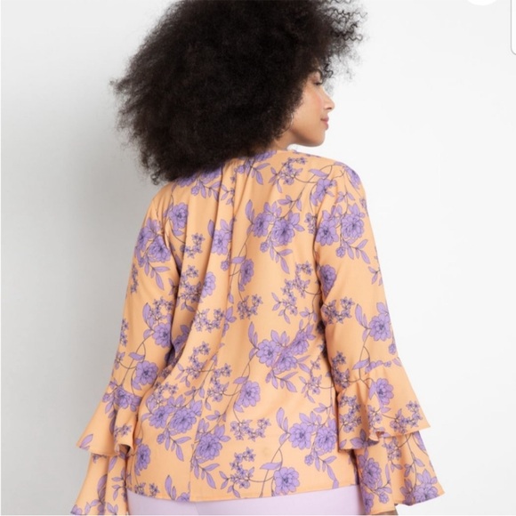 Eloquii Women's Floral Top Sz 18 NWT - Picture 2 of 10